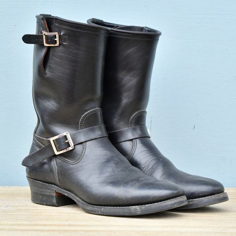 Attractions BILTBUCK Engineer Boots in Black Italian Horsebutt