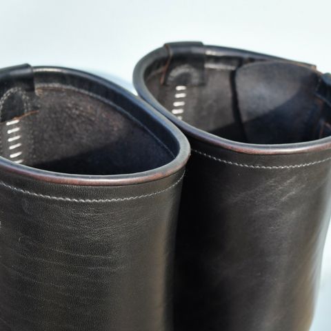 Attractions BILTBUCK Engineer Boots in Black Italian Horsebutt