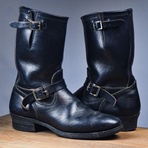 Attractions BILTBUCK Engineer Boots in Black Italian Horsebutt