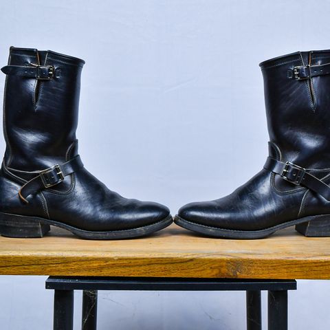Attractions BILTBUCK Engineer Boots in Black Italian Horsebutt