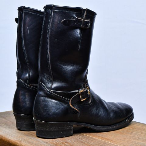 Attractions BILTBUCK Engineer Boots in Black Italian Horsebutt
