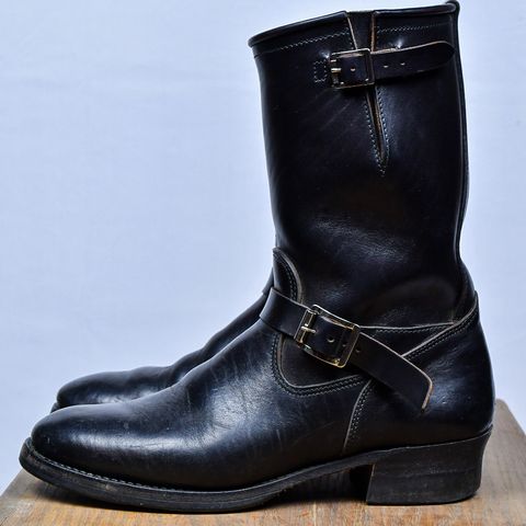 Attractions BILTBUCK Engineer Boots in Black Italian Horsebutt