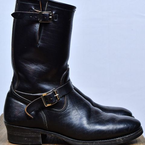 View photo of Attractions BILTBUCK Engineer Boots in Black Italian Horsebutt