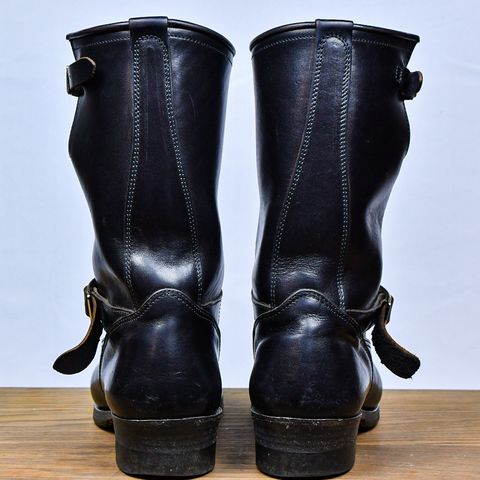 View photo of Attractions BILTBUCK Engineer Boots in Black Italian Horsebutt