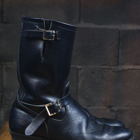 View photo of Attractions BILTBUCK Engineer Boots in Black Italian Horsebutt