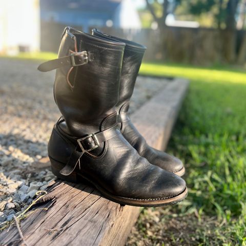 Attractions BILTBUCK Engineer Boots in Black Italian Horsebutt
