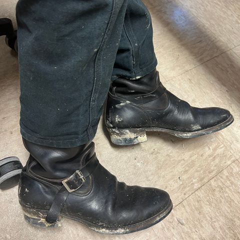 Attractions BILTBUCK Engineer Boots in Black Italian Horsebutt