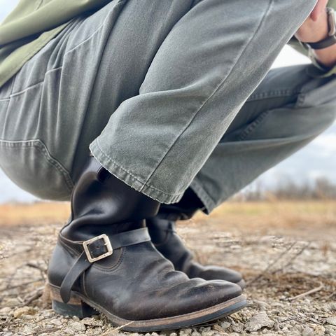 Attractions BILTBUCK Engineer Boots in Black Italian Horsebutt