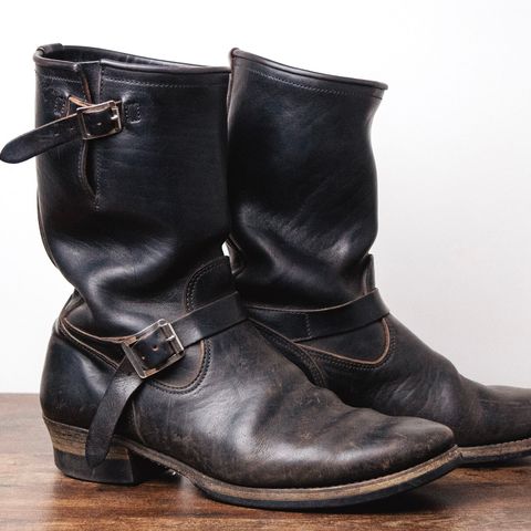 Attractions BILTBUCK Engineer Boots in Black Italian Horsebutt
