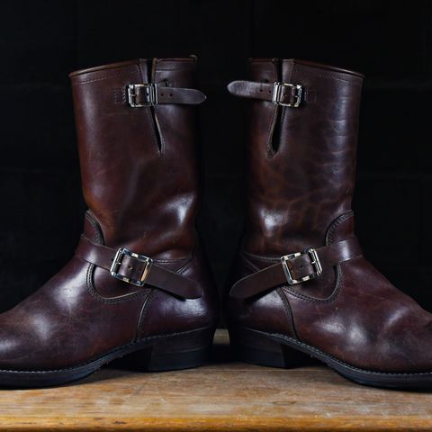 View photo of Attractions BILTBUCK Engineer Boots in Brown Italian Horsebutt