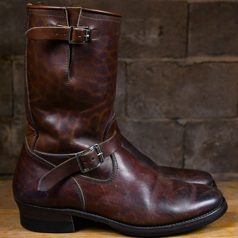 View photo of Attractions BILTBUCK Engineer Boots in Brown Italian Horsebutt