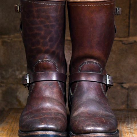 View photo of Attractions BILTBUCK Engineer Boots in Brown Italian Horsebutt