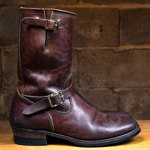 View photo of Attractions BILTBUCK Engineer Boots in Brown Italian Horsebutt