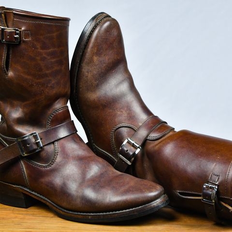 View photo of Attractions BILTBUCK Engineer Boots in Brown Italian Horsebutt