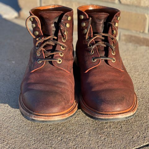 View photo of Grant Stone Diesel Boot in C.F. Stead Dark Burgundy Classic Kudu