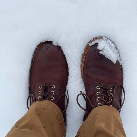 View photo of Grant Stone Diesel Boot in C.F. Stead Dark Burgundy Classic Kudu