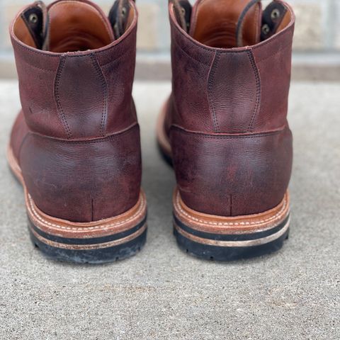 View photo of Grant Stone Diesel Boot in C.F. Stead Dark Burgundy Classic Kudu