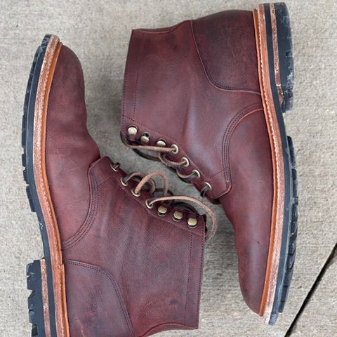 View photo of Grant Stone Diesel Boot in C.F. Stead Dark Burgundy Classic Kudu