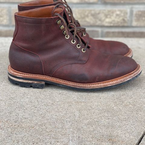 View photo of Grant Stone Diesel Boot in C.F. Stead Dark Burgundy Classic Kudu