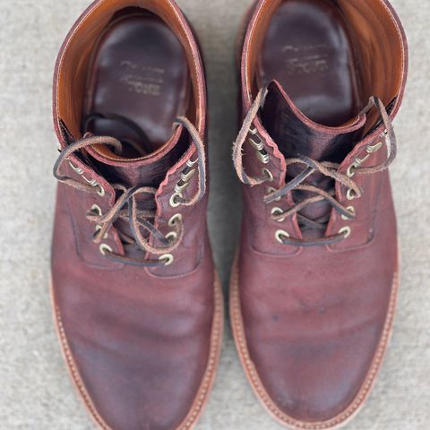 View photo of Grant Stone Diesel Boot in C.F. Stead Dark Burgundy Classic Kudu