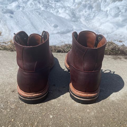 View photo of Grant Stone Diesel Boot in C.F. Stead Dark Burgundy Classic Kudu