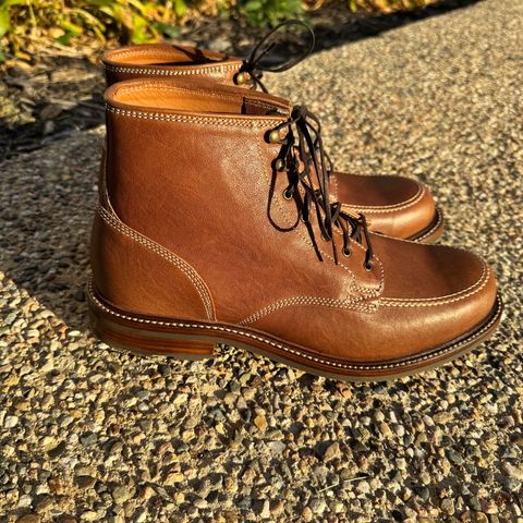 View photo of Caswell Boot Company Stanton in Maryam Kangaroo Washed Toscanello