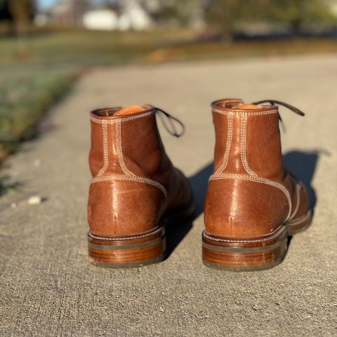 View photo of Caswell Boot Company Stanton in Maryam Kangaroo Washed Toscanello