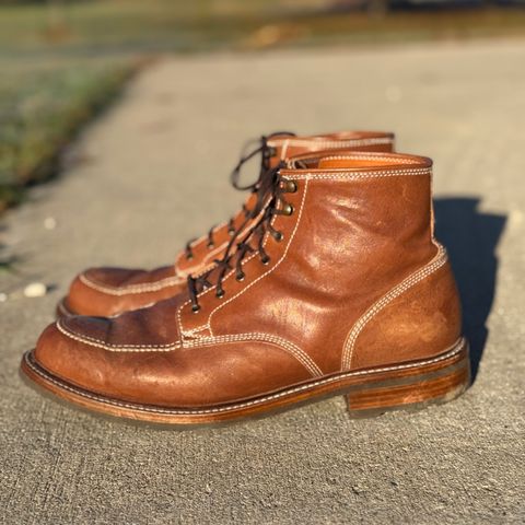 View photo of Caswell Boot Company Stanton in Maryam Kangaroo Washed Toscanello