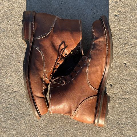 View photo of Caswell Boot Company Stanton in Maryam Kangaroo Washed Toscanello