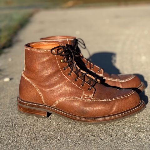 View photo of Caswell Boot Company Stanton in Maryam Kangaroo Washed Toscanello