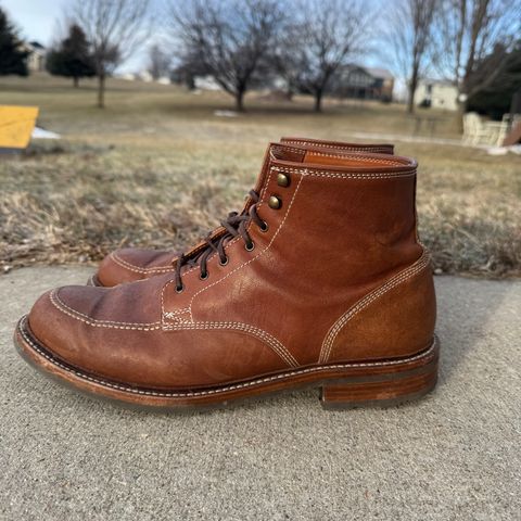 View photo of Caswell Boot Company Stanton in Maryam Kangaroo Washed Toscanello