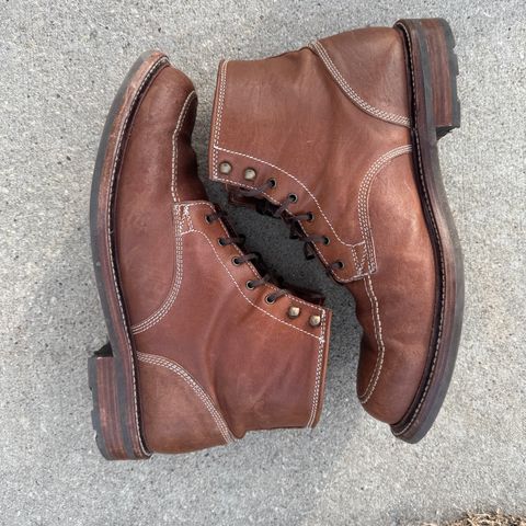 View photo of Caswell Boot Company Stanton in Maryam Kangaroo Washed Toscanello