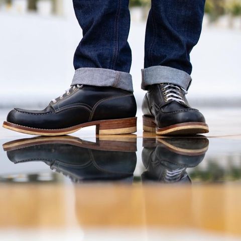 Onderhoud MC01 Moc Toe Boot in Wickett & Craig Black Traditional Harness