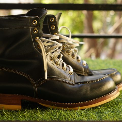 Onderhoud MC01 Moc Toe Boot in Wickett & Craig Black Traditional Harness