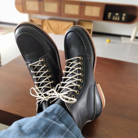Onderhoud MC01 Moc Toe Boot in Wickett & Craig Black Traditional Harness