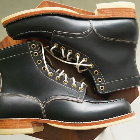 Onderhoud MC01 Moc Toe Boot in Wickett & Craig Black Traditional Harness