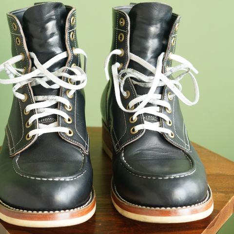 Onderhoud MC01 Moc Toe Boot in Wickett & Craig Black Traditional Harness