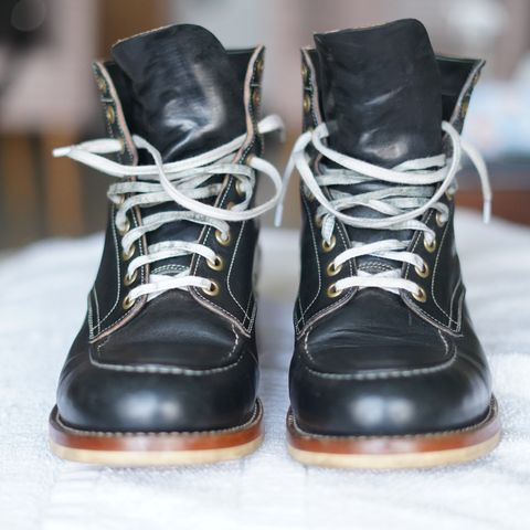 Onderhoud MC01 Moc Toe Boot in Wickett & Craig Black Traditional Harness