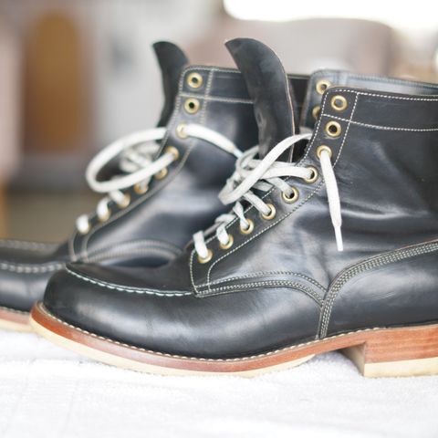 Onderhoud MC01 Moc Toe Boot in Wickett & Craig Black Traditional Harness