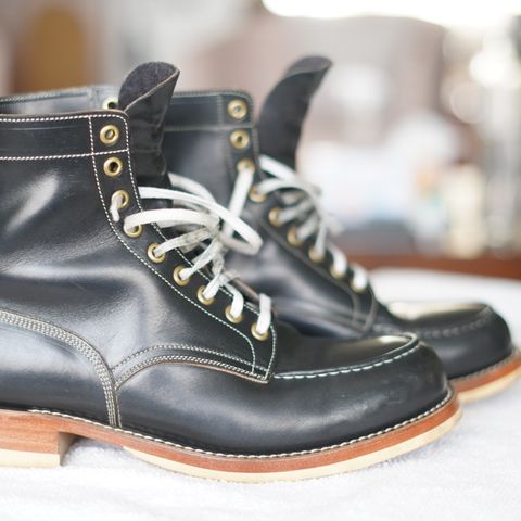 Onderhoud MC01 Moc Toe Boot in Wickett & Craig Black Traditional Harness
