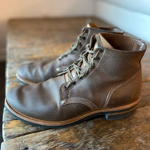 View photo of Viberg Boondocker in Horween Marine Field Roughout