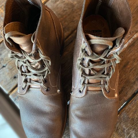 View photo of Viberg Boondocker in Horween Marine Field Roughout