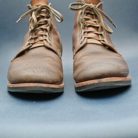 View photo of Viberg Boondocker in Horween Marine Field Roughout