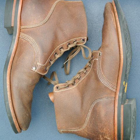 View photo of Viberg Boondocker in Horween Marine Field Roughout