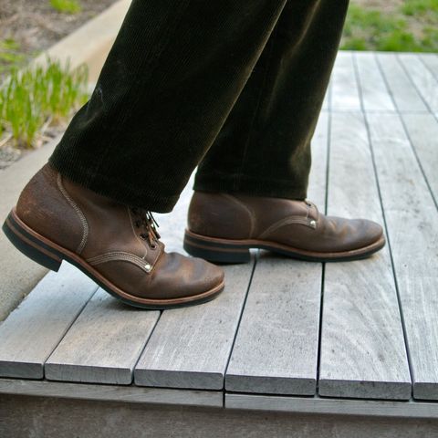 View photo of Viberg Boondocker in Horween Marine Field Roughout