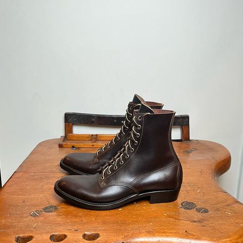 View photo of NF Bootmaker Belmont Boot in Horween Brown Courtland Chromexcel