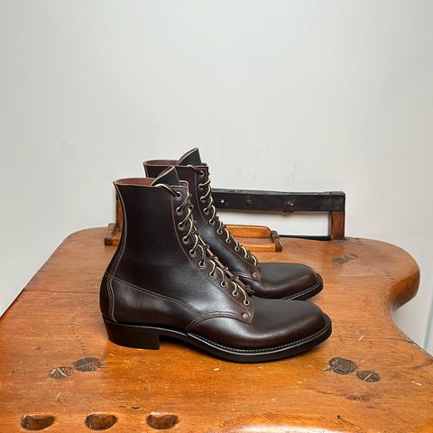 View photo of NF Bootmaker Belmont Boot in Horween Brown Courtland Chromexcel