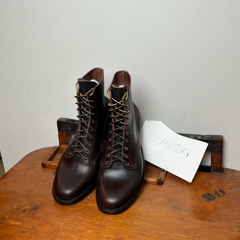 View photo of NF Bootmaker Belmont Boot in Horween Brown Courtland Chromexcel