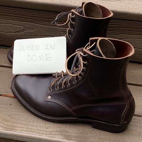 View photo of NF Bootmaker Belmont Boot in Horween Brown Courtland Chromexcel