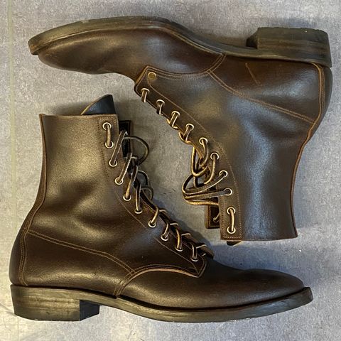 View photo of NF Bootmaker Belmont Boot in Horween Brown Courtland Chromexcel